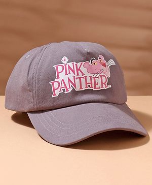 Babyhug Cotton  Pink Panther By Babyhug Print Summer Cap Blue - Diameter 56 cm