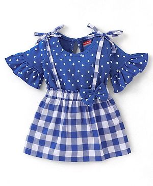 Babyhug Tops and Skirts Girl Half sleeves Back-Buttons