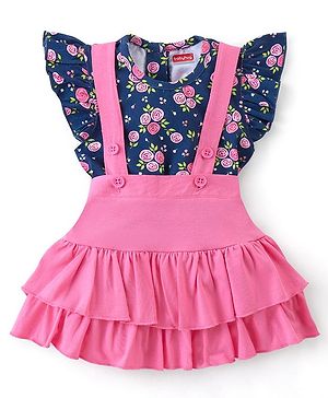 Babyhug Tops and Skirts Girl Half sleeves Back-Buttons
