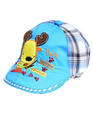 Kidofash Reindeer Patch Embroidered Cap - Blue