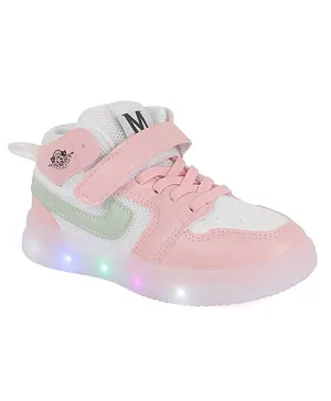 FEETWELL SHOES LED Party Wear Shoes - White Pink