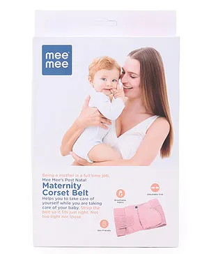 Mee Mee Post Natal Maternity Corset Belt Pink - Large