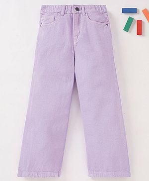 Ed-a-Mamma Cotton Sustainable Wide Leg Pants - Lilac