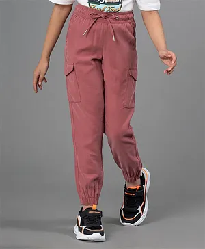 Mode by Red Tape Solid Cargo Joggers - Dusty Pink