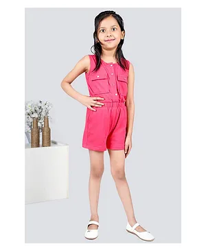 Jelly Jones Sleeveless Solid Jumpsuit - Pink