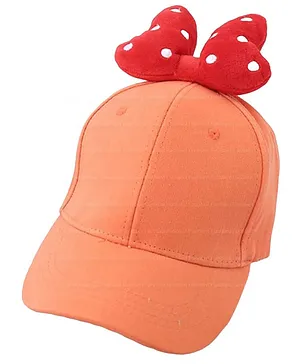 FunBlast Bow Cartoon Cap  Orange