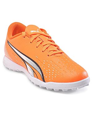 PUMA ULTRA PLAY TT Jr Casual Shoes with Tie-up Laces Color Block - Orange & White