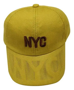 Kid-O-World Mesh Detailed NYC Embroidered Cap - Mustard Yellow
