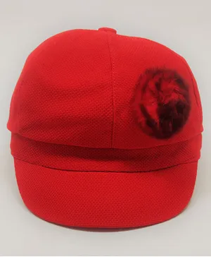 Kid-O-World Fur Patch Solid Cap - Red
