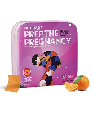 Nutrizoe Prep the Pregnancy Folate Oral Strip - Pack of 30