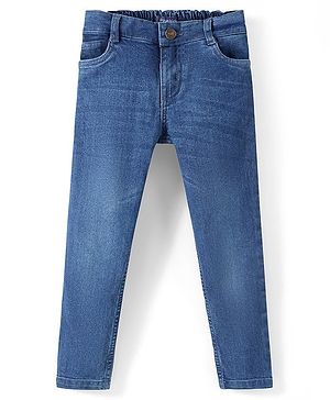 Pine Kids Full Length Basic Five Pocket Jeans - Blue