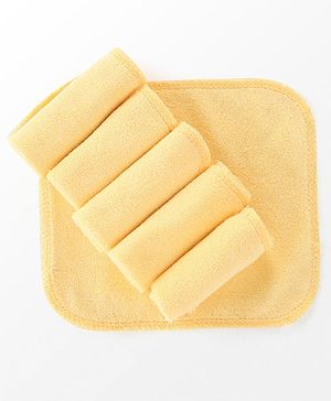 Babyhug Terry Knit Wash Cloth Pack of 6- Peach