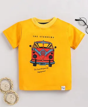 ROYAL BRATS Half Sleeves The Stunning Superpower Tee - Yellow