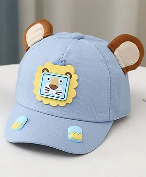 Ziory Lion Designed Summer Cap - Blue