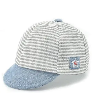 Ziory Striped & Star Patched Cap - Blue