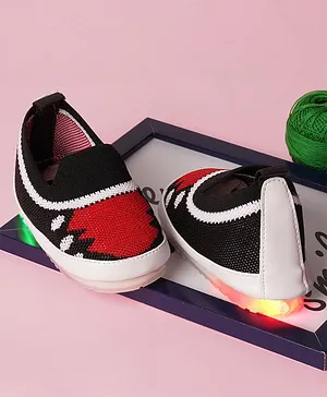 Chiu Mesh Detailed Musical LED Shoes - Black