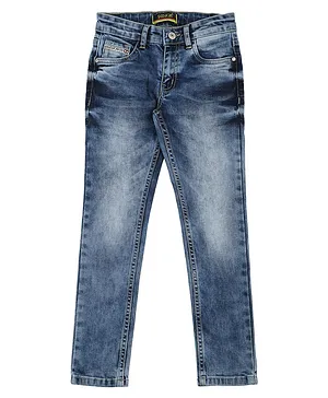 Sodacan Solid Scraping Spray Jeans - Blue