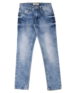 Sodacan Solid Scraping Spray Jeans - Blue