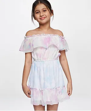 Half shoulder dress outlet for kids