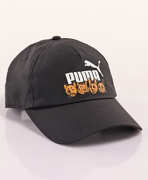 Puma Knitted Free Size Summer Cap Animal Face Print - Black