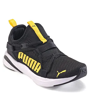 PUMA SOFTRIDE Rift Slip On Pop Jr Casual Shoes - Black Pele Yellow