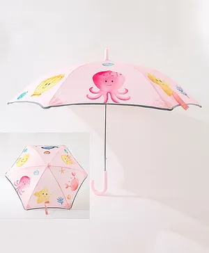 Babyhug Free Size Umbrella Octopus Print - Pink