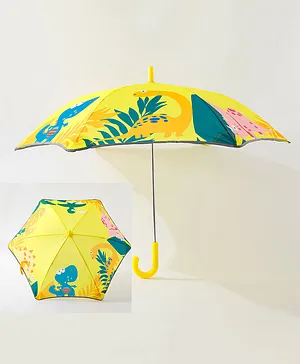 Babyhug Free Size Umbrella Dino Print - Yellow