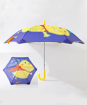 Babyhug Free Size Umbrella Dino Print - Blue & Yellow