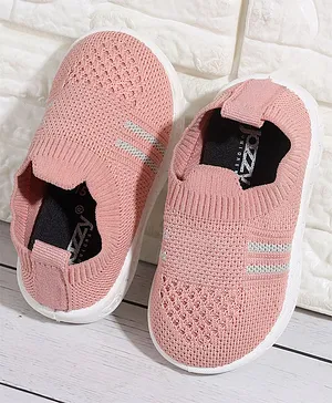 Jazzy Juniors Unisex Self Design Casual Shoes - Pink