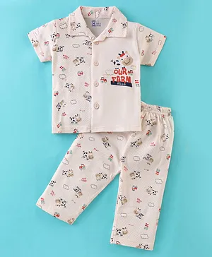 Half Sleeves, 9-12 Months, Peach - Nightwear Online | Buy Baby u0026 Kids  Products at FirstCry.com