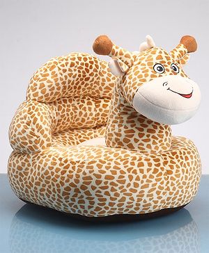 Babyhug Giraffe Shaped Soft Seat - Brown(Color May Vary)