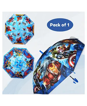 Puchku Superhero Avengers Umbrella Design - Blue