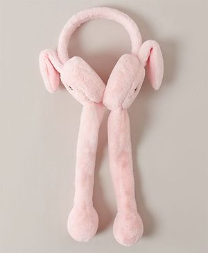 Babyhug Ear Muffs with Bunny Design - Pink