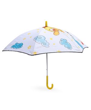 Babyhug Unisex Plane Print Kids Umbrella - Multicolour