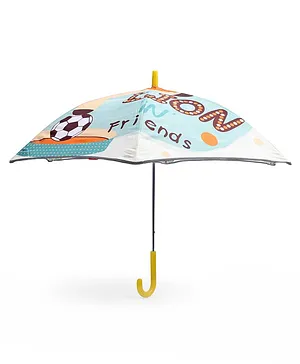 Babyhug Unisex Lion Print Kids Umbrella - Multicolor
