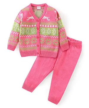 Buy Woolen Full Sleeves Sweater and Pyjama Set for Baby Boys and Baby Girls