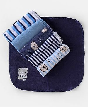 Babyhug Knit Terry Wash cloth Pack of 6 - Multicolour