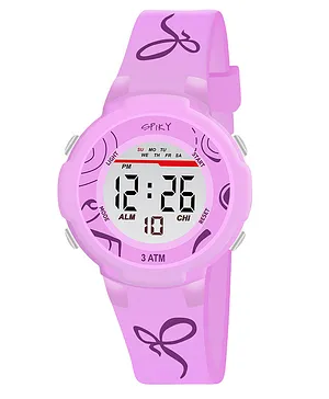 Spiky Round Multi-Functional Sports Digital Watches - Pink