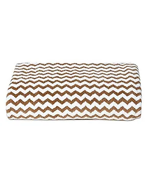 JARS Collections 100% microfiber  Super Soft Zigzag Stripe  Baby Bath Towel - Brown