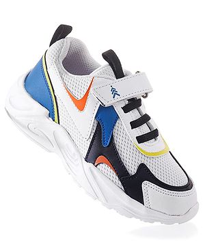 Pine Kids Sneakers Shoes with Velcro Closure- White