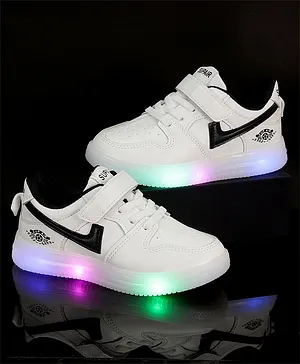 PASSION PETALS Sports Style LED Shoes - White