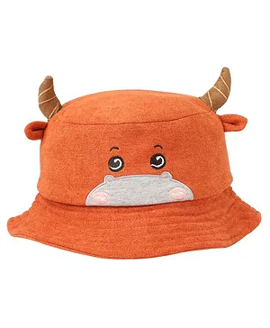 Kid-O-World Cow With Horns Hat - Orange