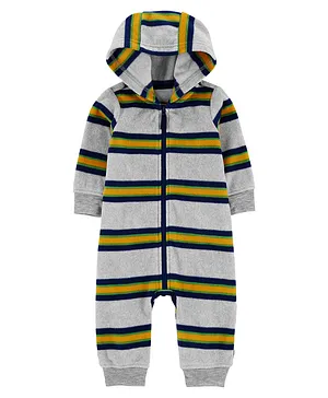 Carter's Striped Sherpa Jumpsuit