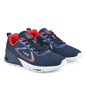 Campus Solid Mesh Shoes - Navy Blue