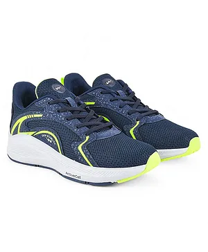 Campus Mesh With Textured Pattern Shoes - Navy Blue