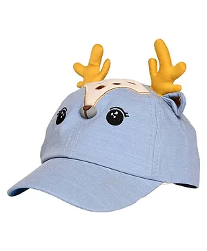 Kid-O-World Reindeer Horn Detail Cap - Blue