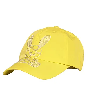Kid-O-World Bunny Embroidered Cap -Yellow