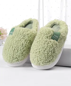 Oh! Pair Slip On Style Winter Booties - Green