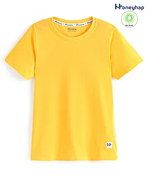 Honeyhap Premium 100% Cotton Half Sleeves T-Shirt With Bio Finish- Samoan Sun