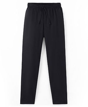 Pine Kids Cotton Solid Full Length Pyjama - Black